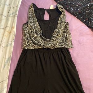 black jumpsuit